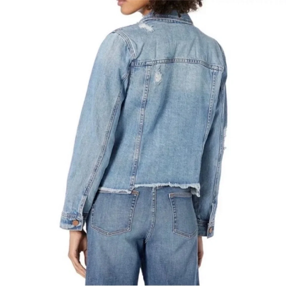 UEC Blanc Denim raw hem jacket 100% cotton size XS